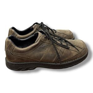 Merrell World Era Dark Earth Brown Leather Oxford Outdoor Lace Up Men’s Size 12